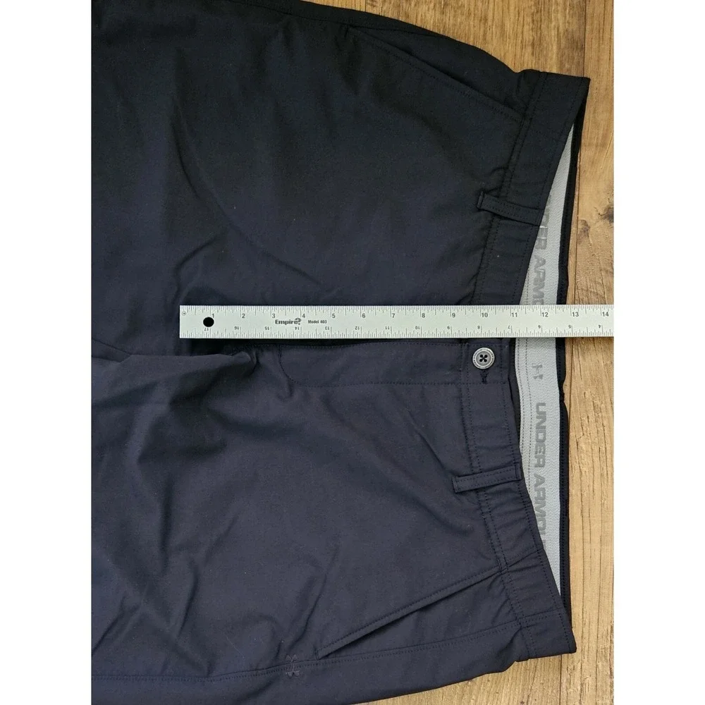 Under Armour Black Tour Blend Golf Pants Mens 40x32 Flat Front Comfort Waist